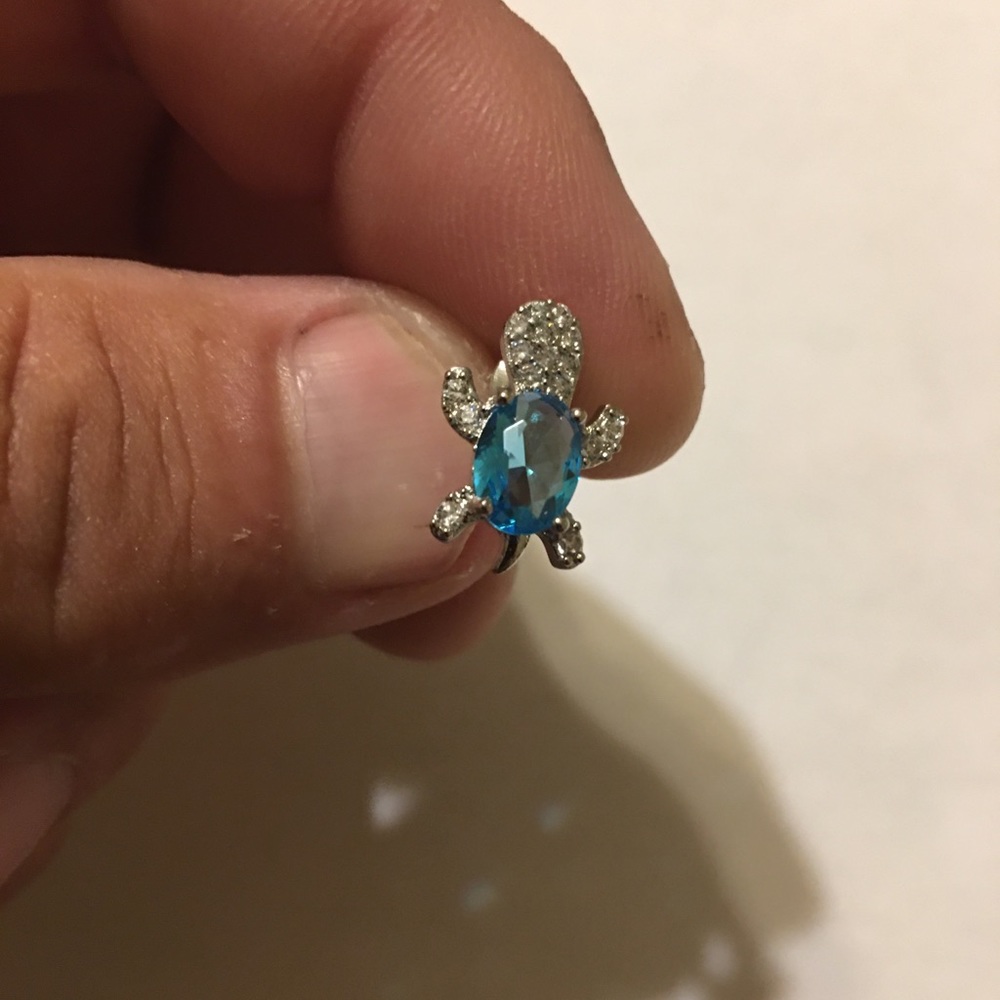Cute Tortoise turtle Jewelry  Stud Earrings CZ Zircon for Girls Gifts A Pair